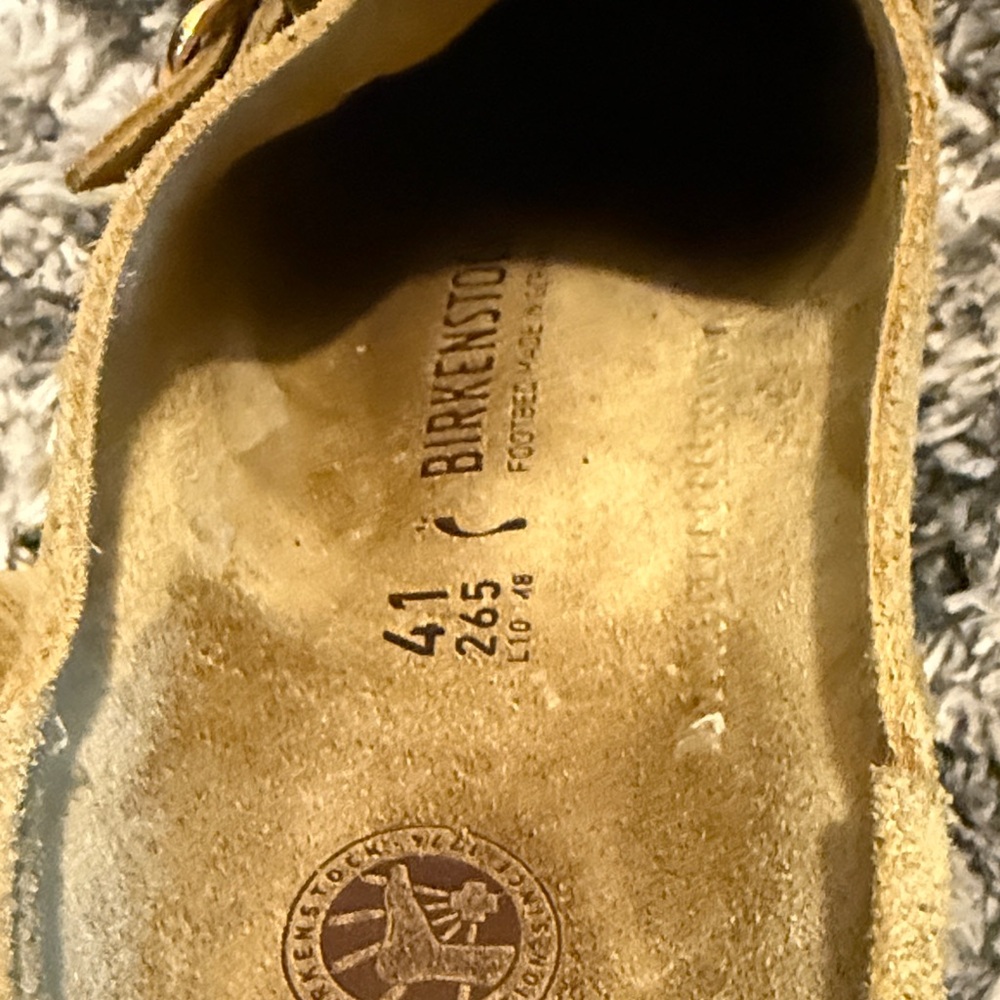 Birkenstock Tan Suede Mules - Picture 6 of 6